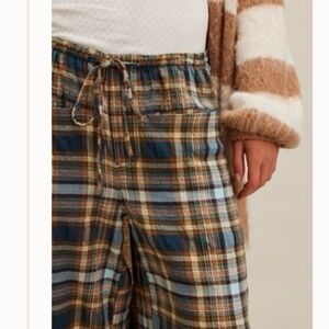 Free People Hudson Canyon Plaid Pants